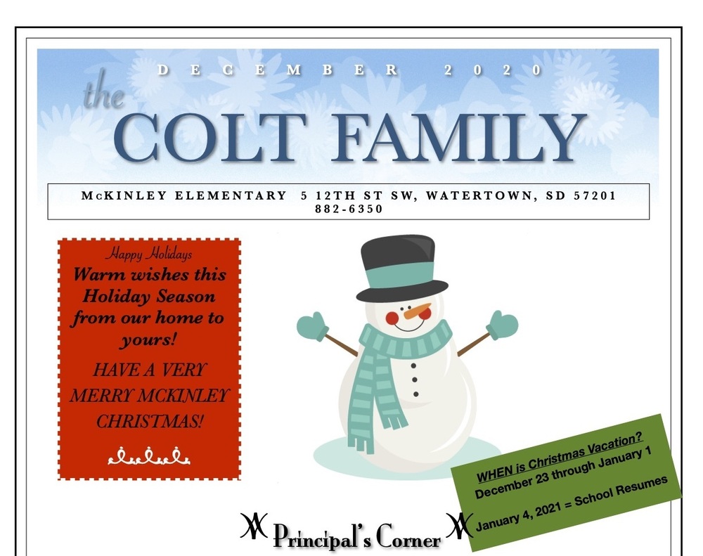 December Newsletter