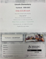20-21 Lincoln Yearbook Orders
