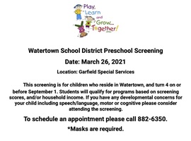 Preschool Screening